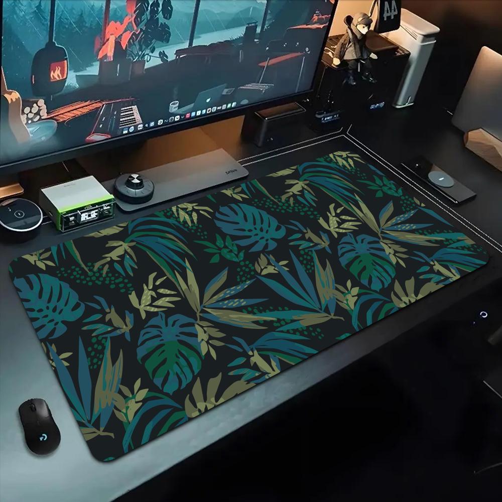 Tropical rainforest plant Mouse Pad 500X1000 mm Large Gaming Mousepad Gamer XL Rubber Otaku Keyboard Pad Laptop Desk Mat