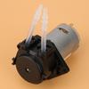 12V Dosing Pump DIY Peristaltic Tube Head For Aquarium Lab Chemical Analysis (black 2*4))