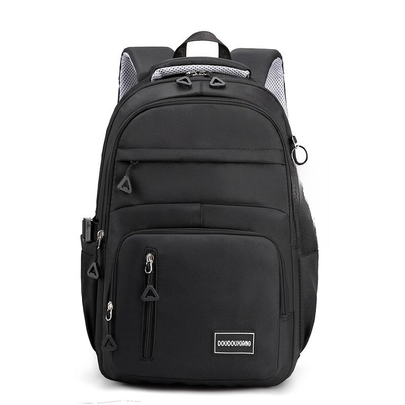 Waterproof Nylon Backpack for Teenage Girls, Large Capacity Student School Bag, Casual Laptop Daypack