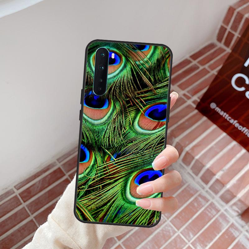 Peacock Feathers Case For OnePlus Nord 5 CE 2 3 4 Lite N20 N30 OnePlus 15 13 12 11 10R 13R 10T 13T 12R Cover