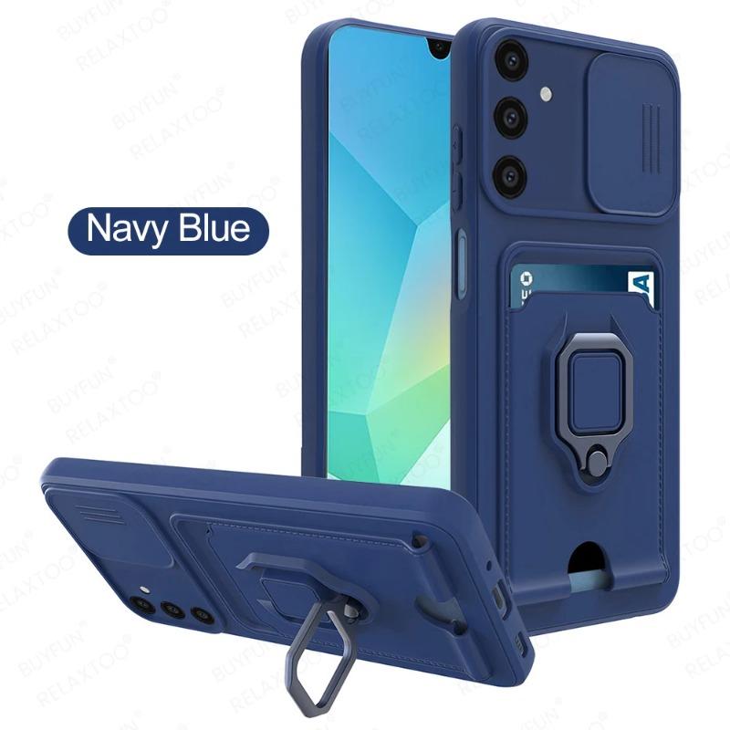 Skyv Kamera Armor Telefondeksel for Samsung Galaxy S25Ultra S25Edge S24 S23 S22 S21 S21 S20 Plus FE A56 A16 A36 A26 A55 A15 A05S Militære Støtfangere Deksel