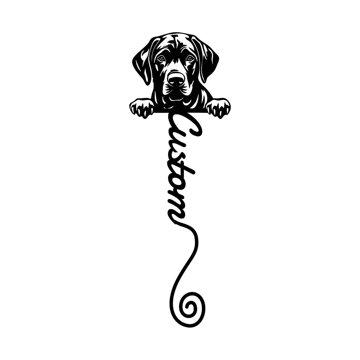 

Metal Bookmark Black Labrador Retriever Gift for Dog Lovers Teacher Appreciation Back to School Unique Bookmark