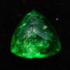 Natural Green Emerald Loose Gemstone Trillion Cut 7 ct From Zambia for Jewelry Making and Crafts