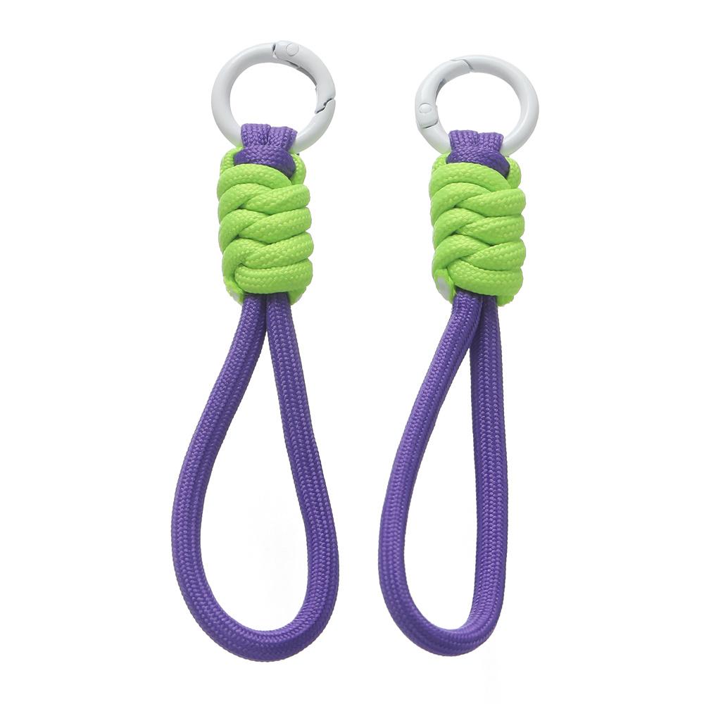 1pc Colorful Braided Lanyard Keychain for Phone Case Women Anti Lost Knot Rope Strap Car Key Chains Diy Accessories Keyring