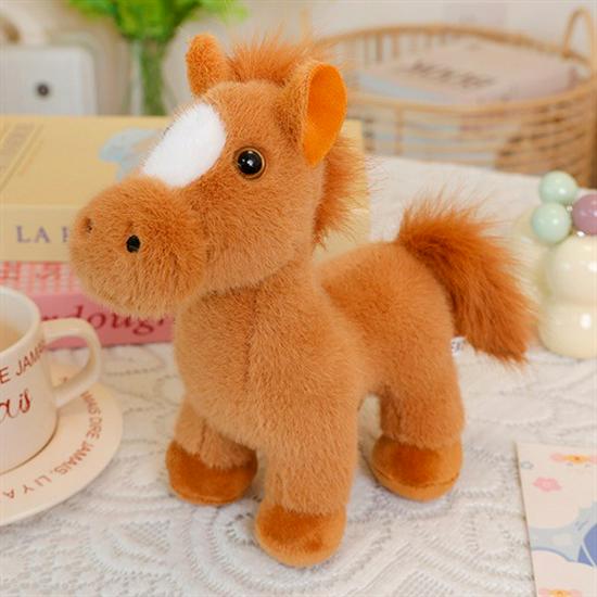 Adorable Horse Plush Doll - Soothing Year Mascot & Perfect Birthday Gift for Kids
