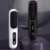 Portable Cordless Hair Straightener Brush Rechargeable Heated Hair Straightening Comb for Travel Mini Hair Styler Tool for Women
