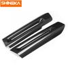 SHINEKA Auto Carbon Fiber Interior Door Armrest Decoration Cover Stickers For Ford Mustang 2015 2016 2017 2018 Car
