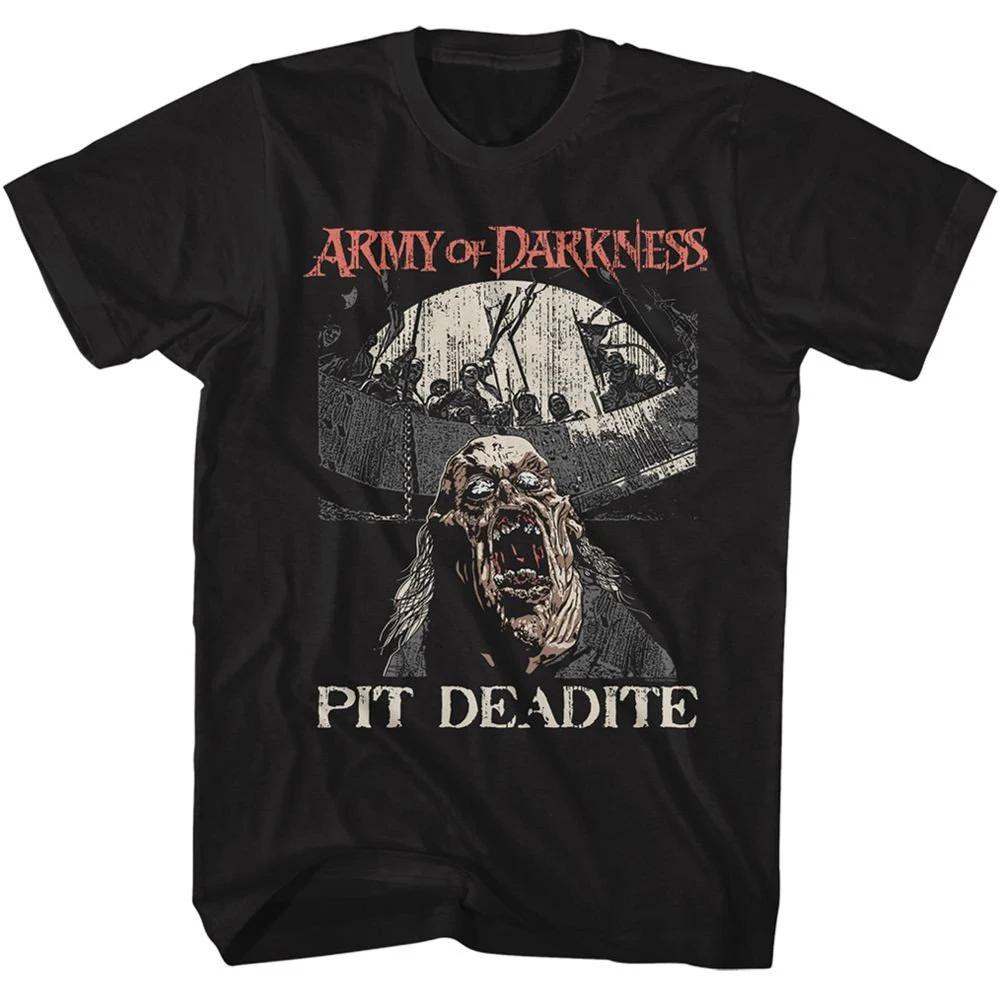 Army of Darkness Pit Deadite Black Adult TShirt Summer Unisexs and Womens Loose and Breathable Cotton Tshirt S