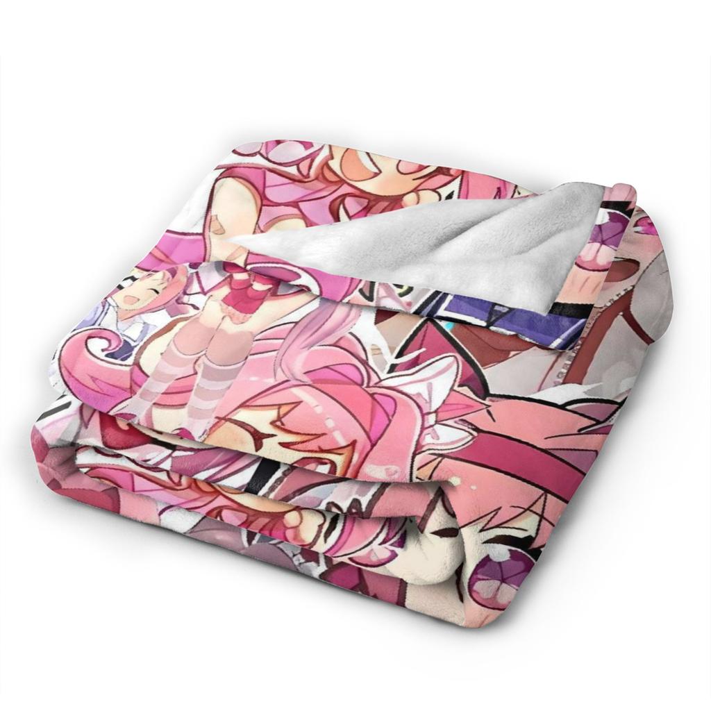 Umamusume Pretty Derby Haru Urara Warm Soft Blanket Airplane Travel Plush Throw Blanket Bedroom Flannel Bedspread Sofa Bed Cover