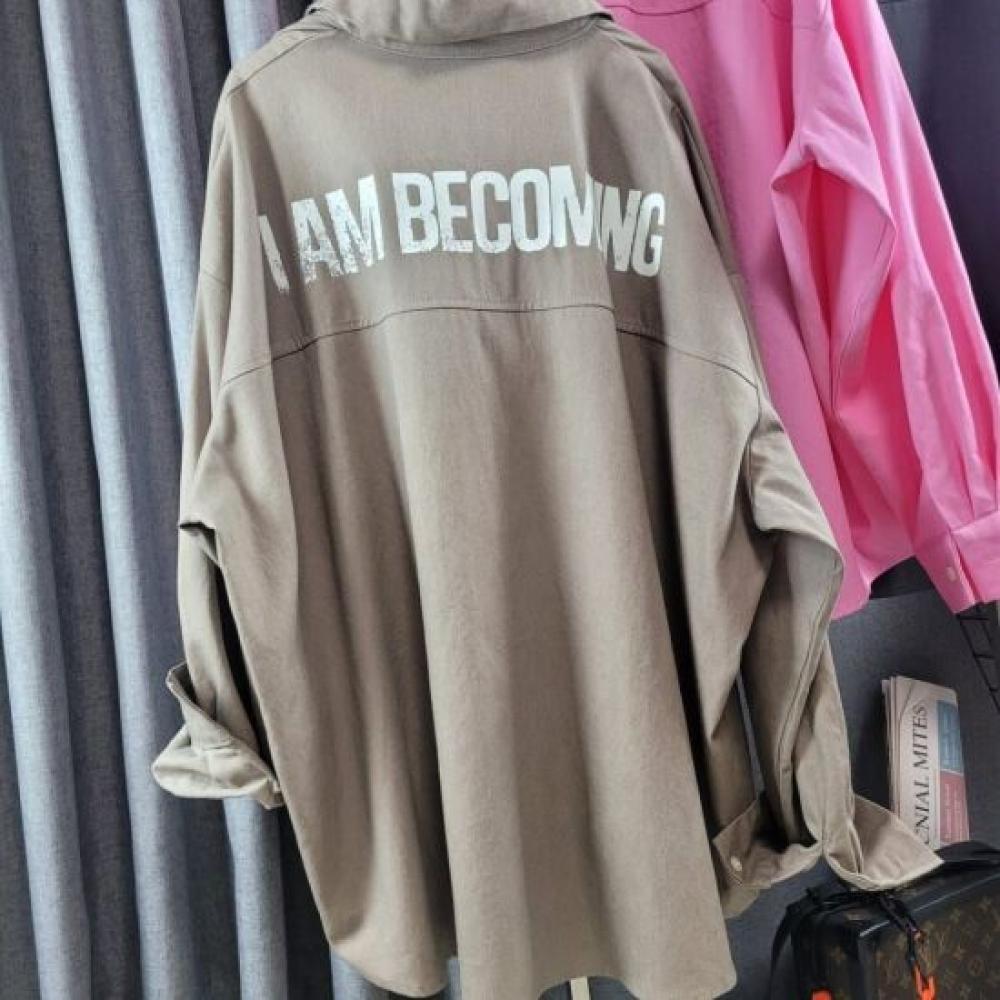 C S In The Room overSize Long Sleeve Shirt 3Color Im vIntage letterIng