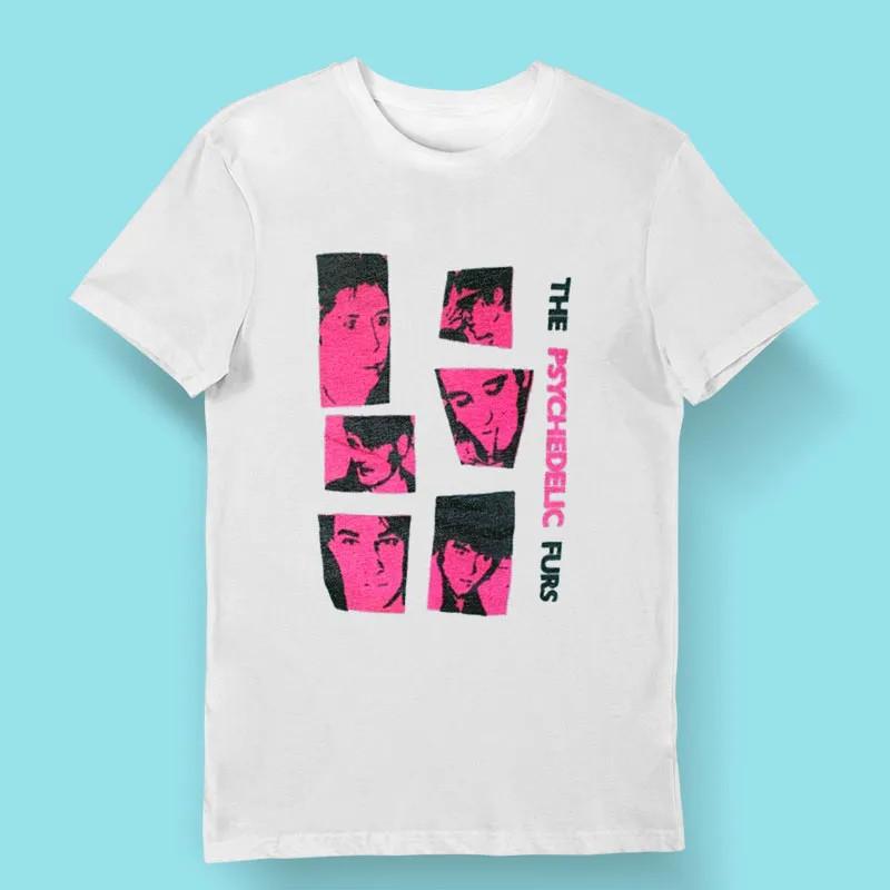 Vtg The Psychedelic Furs Band Tour Concert Cotton White All Size Shirt MM1041 S разноцветный