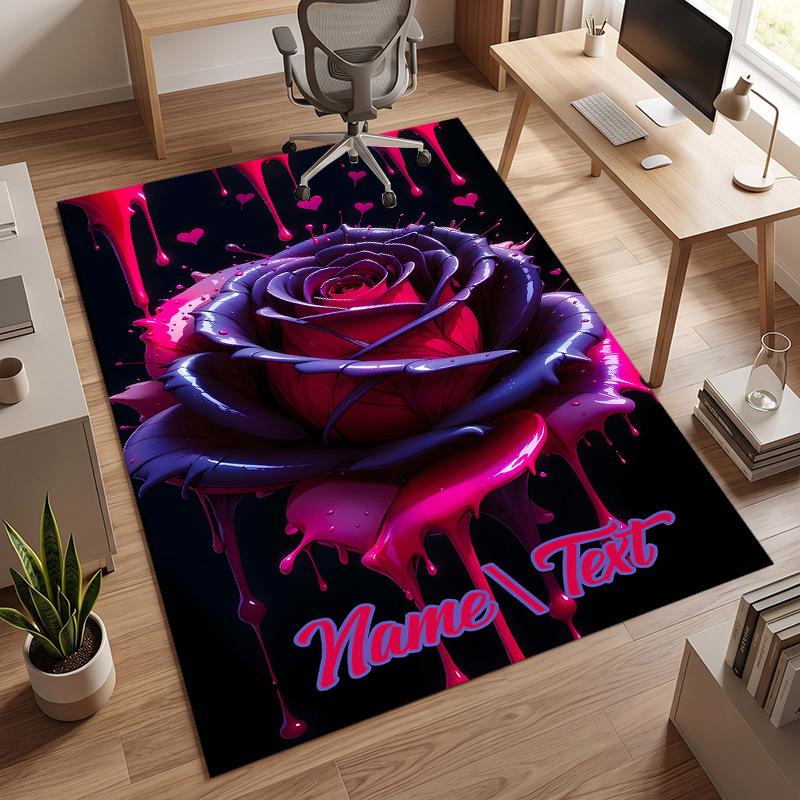 Dark Gothic (28) Personalized name Office Carpet Stylish Decor for Living Room Bedroom Kitchen