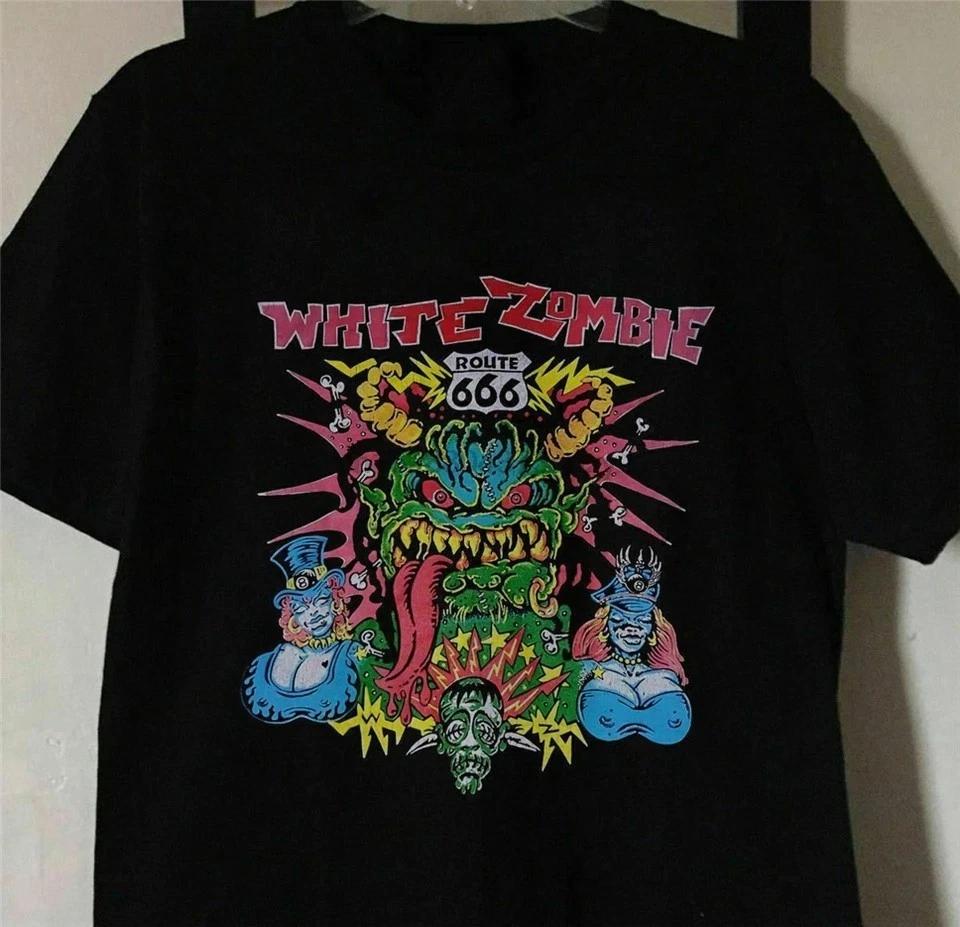 

White Zombie Rob Concert Tour Shirt Short Sleeve Black Unisex S-5XL L