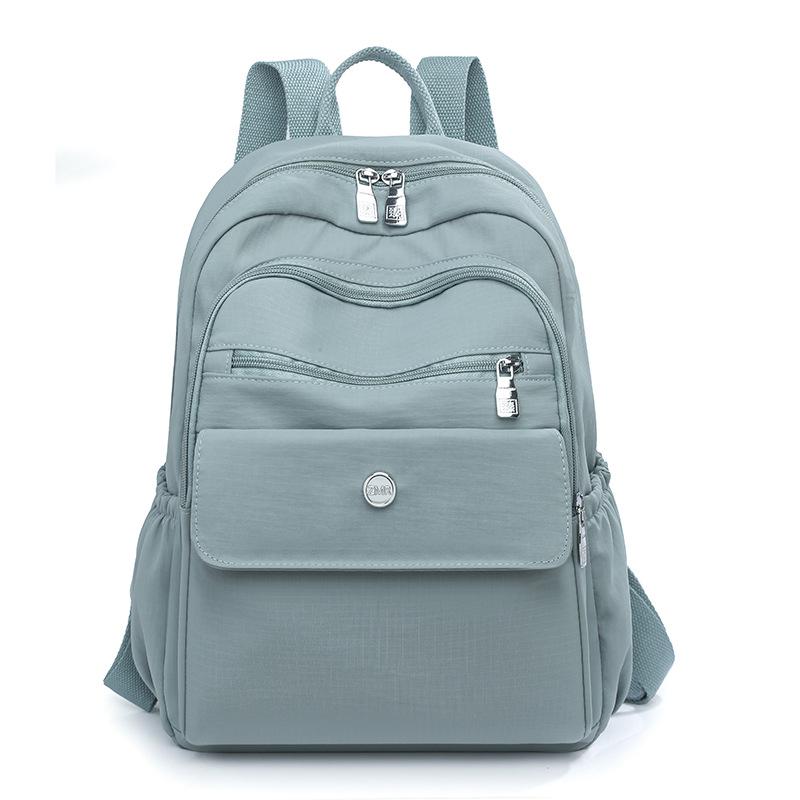 Einfarbiger Rucksack Große Kapazität Outdoor-Reisetasche Studenten Leichter Pendlerrucksack