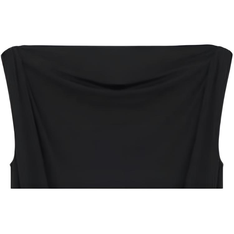 We11done Ss23 Solid Plain Knit Sleeveless Dress Women dresses Black WD-OP1-23-108-W-BK