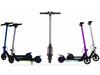 Portable Folding Children's Scooter with Electric Assist, 6-12 Years, Two-Wheel, Flashing Lights