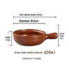 High-Temperature Resistant Clay Pot with Handle for Claypot Rice & Noodles - Durable, No Crack, Small Commercial Sand Pot