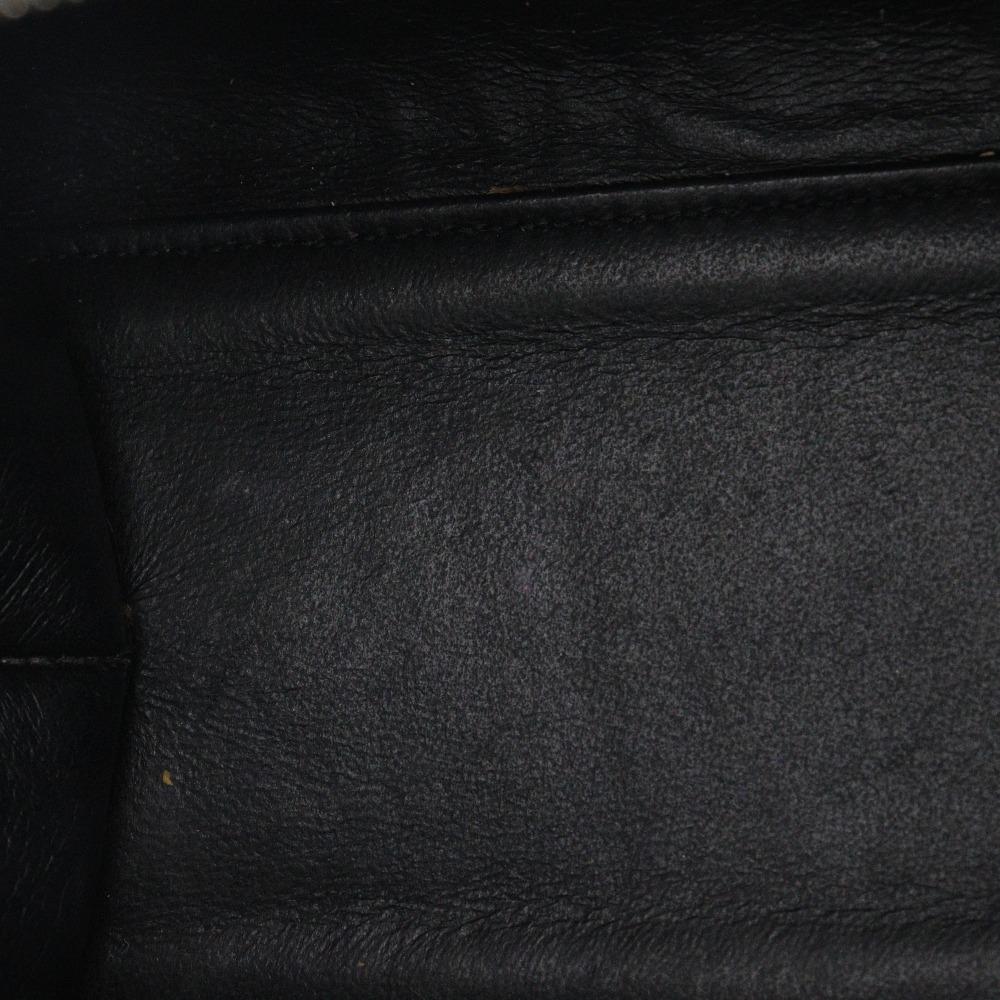 Fendi Petite Troisur Handtasche 8BH333 2WEGE-Schultertasche schwarzes Leder Damen Gebraucht