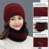 Winter Soft Thermal Balaclava Neck Scarf Cap Knitted Hat Beanie Hat Scarf