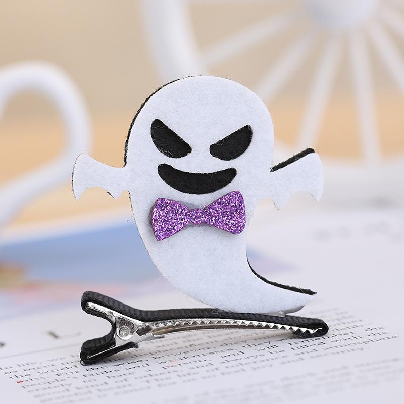 Cute 3D Halloween Hair Clips Pumpkin Ghost Bat Witch Hat Hair Pins Kids Cosplay Party Decorative Hair Accessories
