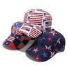 Unisex American Flag Sticker Baseball Net Caps Spring And Summer Outdoor Adjustable Casual Hats Sunscreen Hat
