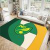 Norwich City Fußball Design Kristall Samt Teppich Gemütlich Nicht?Rutschfester Teppich mit Aufdruck für Schlafzimmer Wohnzimmer Eingang