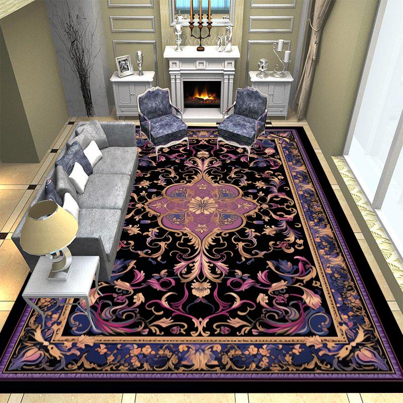 

Bohemian Retro Large Rugs Soft Flannel Washable for Living Room Bedroom Home Decoration Floor Mats 60x90cm