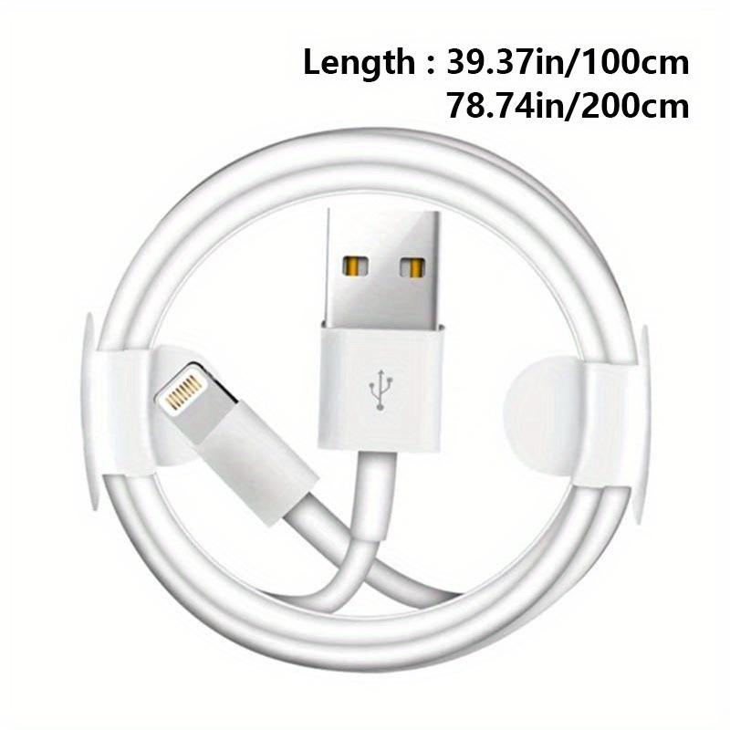 5W USB Data Cable Suitable for IPhone 13/12/11/XR/8 Apple Phone Charging Cable, 1 Meter and 2 Meters