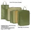 Travel Storage Bag Set With Waterproof Polyester Material For Packing And Organizing
