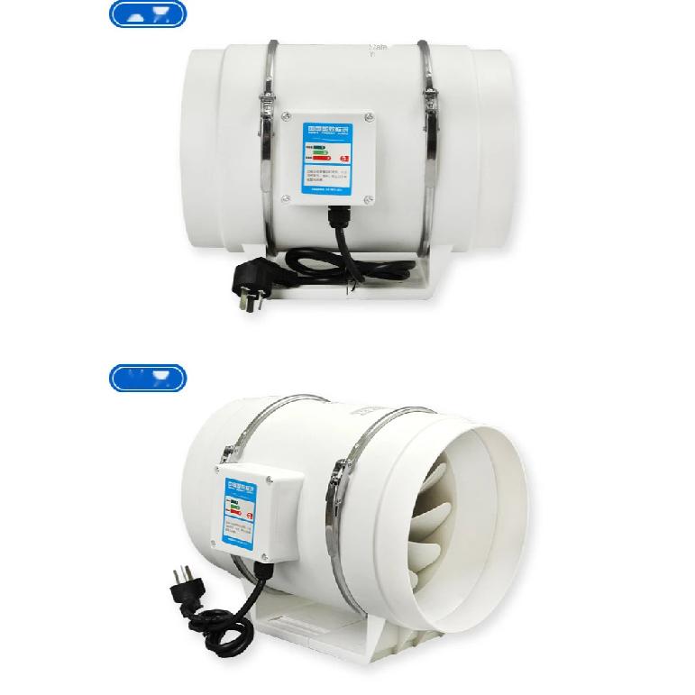 3''4''5''6'' Exhaust Fan Silent Inline Pipe Duct Fan Bathroom Extractor Ventilation Kitchen Toilet Wall Air Clean Ventilator