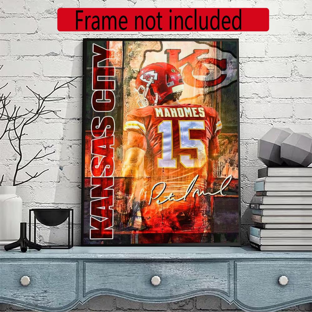 Patrick Mahomes 5D Diy Diamond Paintings Mosaic Wall Round Diamond Art Painting Kits Embroidery Crystal Accessories Frameless