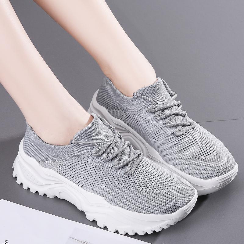 Mode Damenmode Übergröße Ultraleichte Sportlaufschuhe Hohe Qualität Damen Exquisite Mode Einfarbig Lässige Sneaker