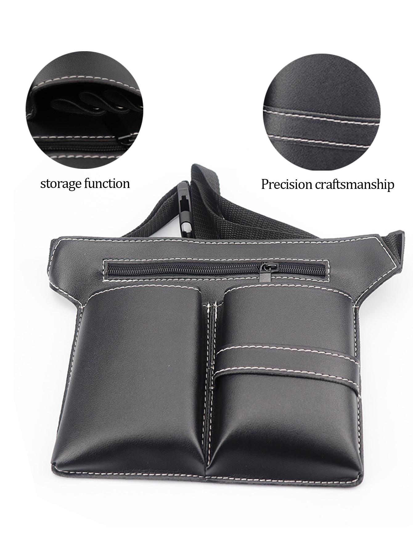 

1pcs of salon hair styling tools, scissors comb , large capacity hair clipper comb PU bag with bag Special for real hair wigs