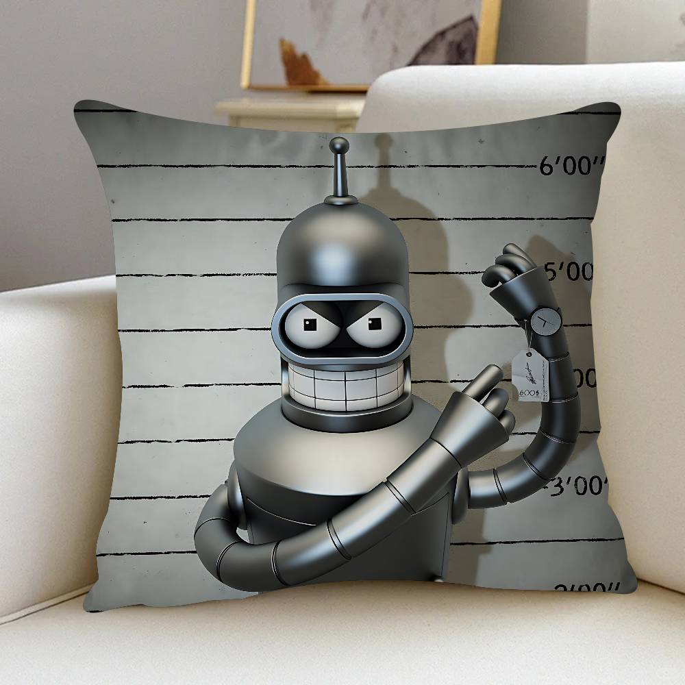 Cartoon Bender Pillow Gifts Home Office Furnishings Bedroom Sofa Car Cushion Cover Case 45x45cm