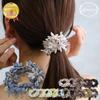 Flower Hair Pastel and Dark Scrunchie Hair Dusty Blue Luxury's Tie, Colors, Accessory, J3S,