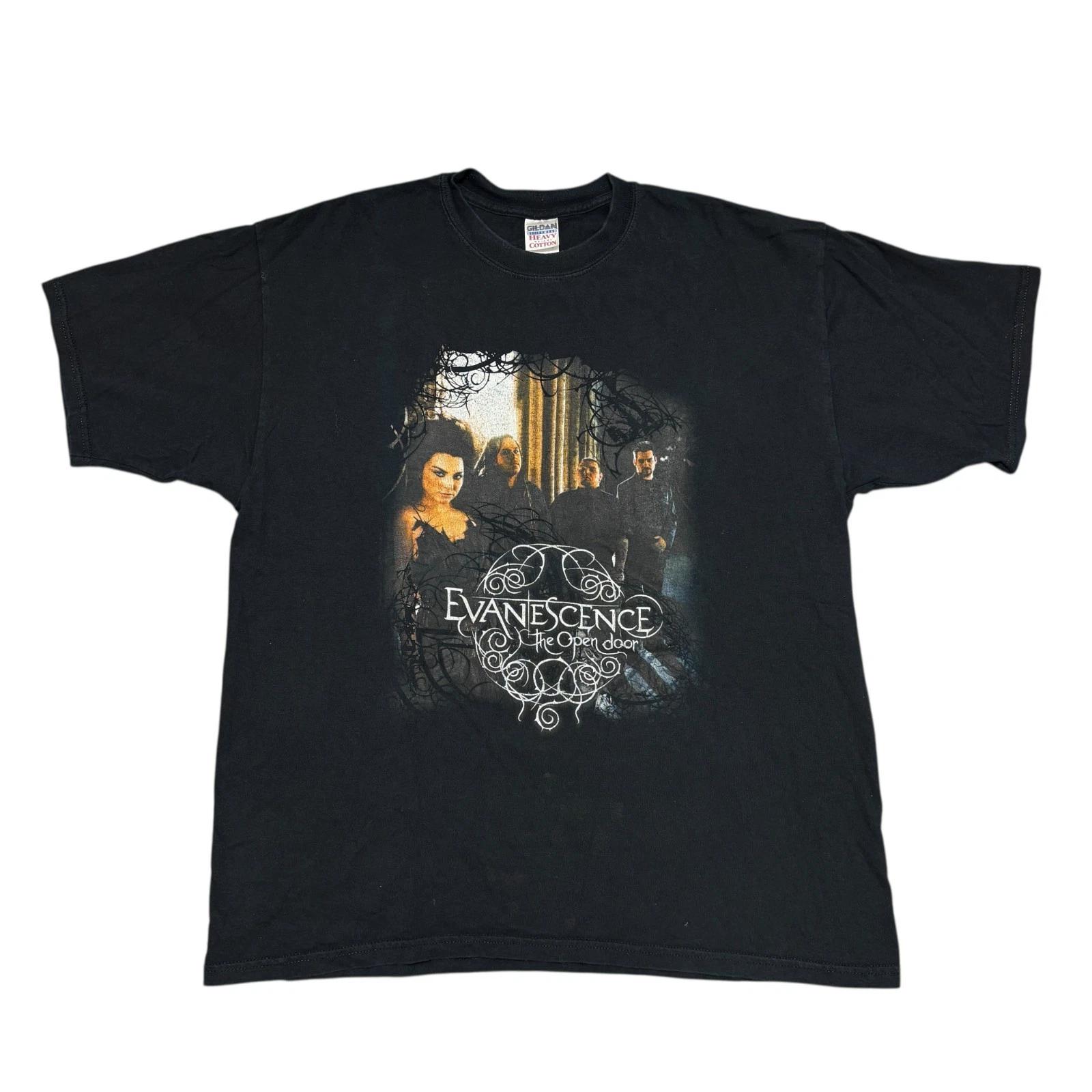 Vintage Evanescence Shirt XL Tour Concert Gothic Metal Band Tee Him Nightwish S