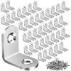 10pcs Stainless Steel Right Angle Corner Brace 90 Degree Small Size Angle Bracket Stable Connector L Brackets Furniture Hardware