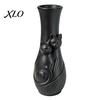 Modern Minimalist Home Decor Couple Cats Vase, Plastic Snuggling Cat Flower Vase for Home, Dried Arrangement Holder Desk, Shelf Decor, Tabletop Floral