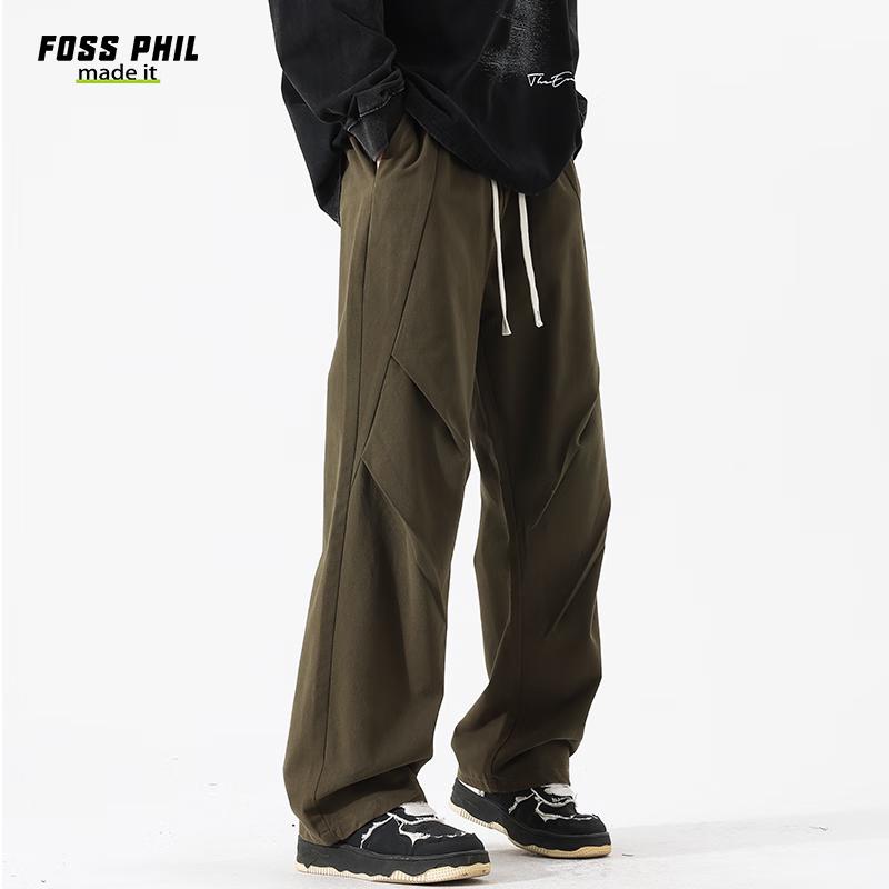 Foss Phil Men's Autumn/Winter Loose Cotton Cargo Pants
