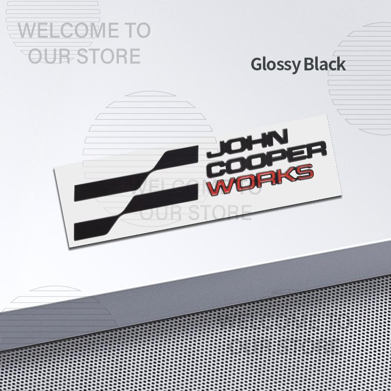 Decorazione Auto Metallo John Cooper Works JCW Emblema Lettere Adesivo 3D Per Mini Cooper S U25 J01 J05 F66 F65 F67 Adesivi Coda Posteriore Baule