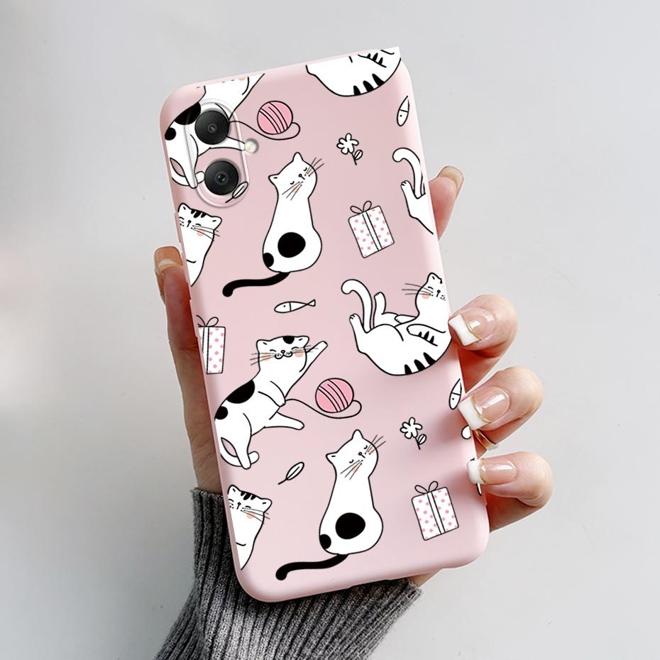 For Samsung Galaxy A06 Case TPU Cute Panda Soft Silicone Back Cover Phone Cases For Samsung A06 GalaxyA06 A 06 Protective fundas