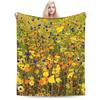 Warm Soft Blanket Girls Boys Decorative Flower Market  Throw Blanket  Flannel Bedspread For Outdoor Novelty Sofa Bed Cover