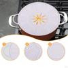 Silicone Spill Stopper Lid Anti Overflow Cover Splatter Screen Pan for Soup Pot, Frying