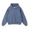 Snowflake Wash Jeans Blue Old Pure Cotton American Casual Men and Women Solid Color Hooded Guards.
