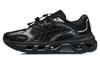 Mountain Color Reflective Abrasion Resistant Breathable Low Top Running Shoes Women's Black AGLR106-2