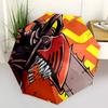 1pc Chainsaw Head Design Automatic Folding Umbrella - Portable 3-Fold Design, 8-Bone Iron Frame Outdoor Umbrella, Ideal Gift for Fans, Travelers, Dail