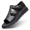  Summer Men Cozy Hollow Non-slip Soft Cool Lighted Breathable All-match Classic Wearable Fashion Casual Leather Sandals