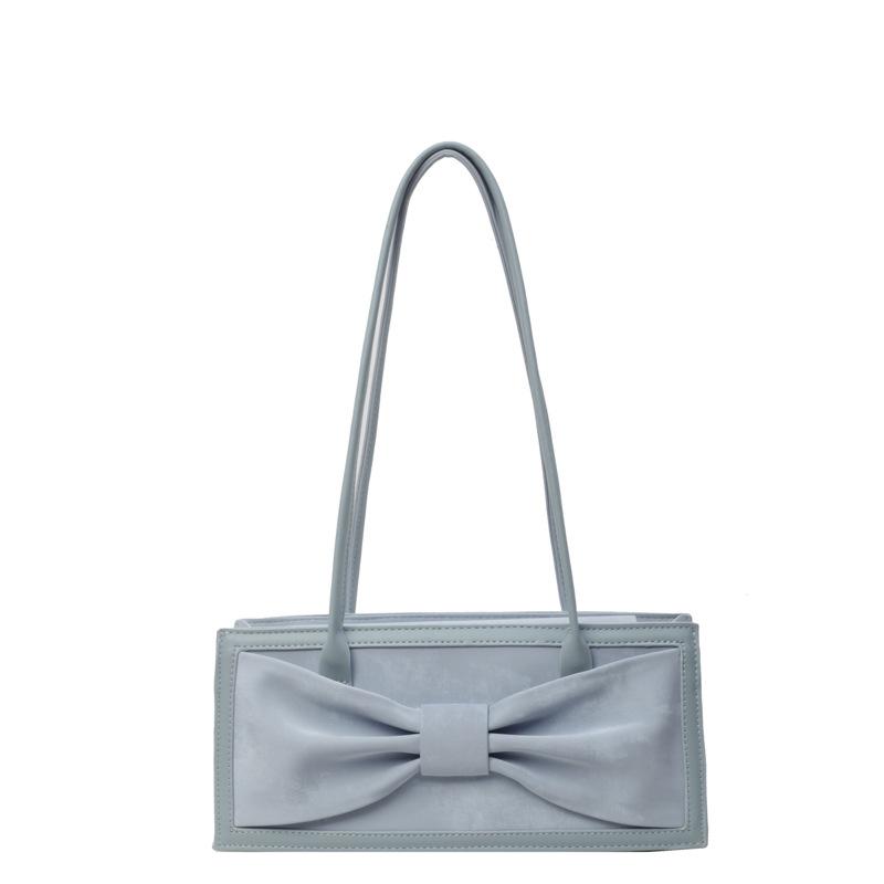 

Сумка большой вместимости Женская Новая Женская сумка на плечо с бантом синий