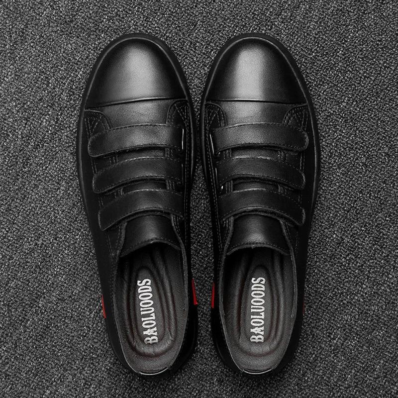 Fashion New Fashion Trend Men Shoes Fashion Korean Style All-match Genuine Leather Mens Casual Shoes Comfortable Classic White Sneakers