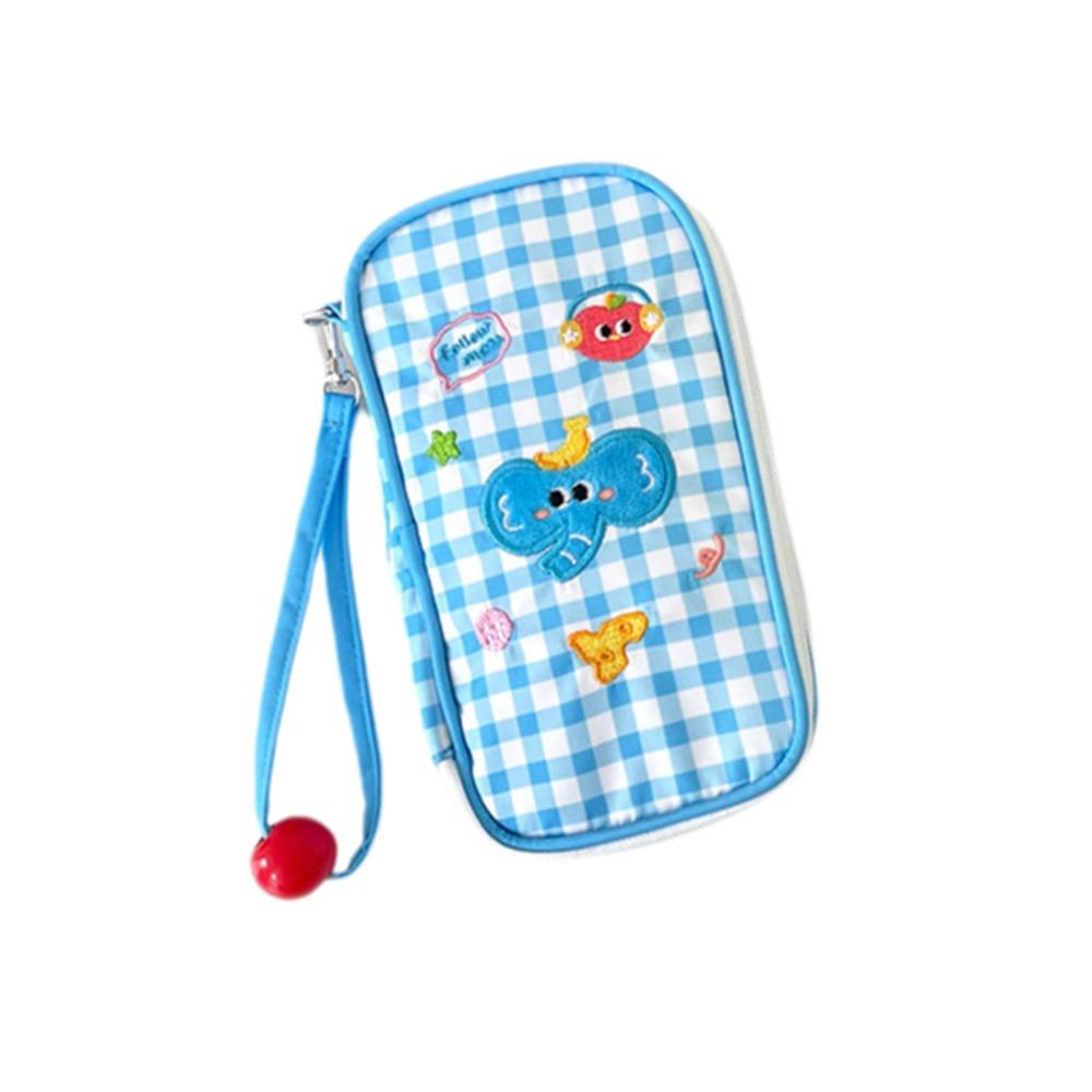 

Водонепроницаемый держатель для паспорта, полиэфирное волокно, органайзер для документов и паспорта, милая сумка для документов, для путешествий Blue Style B